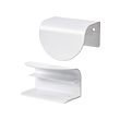 LATMASK - Clip-on handle, white, 60 mm 2 pieces