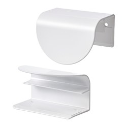 LATMASK - Clip-on handle, white, 60 mm 2 pieces