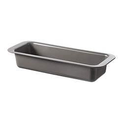 HEMMABAK - Loaf tin, grey, 1.8 l
