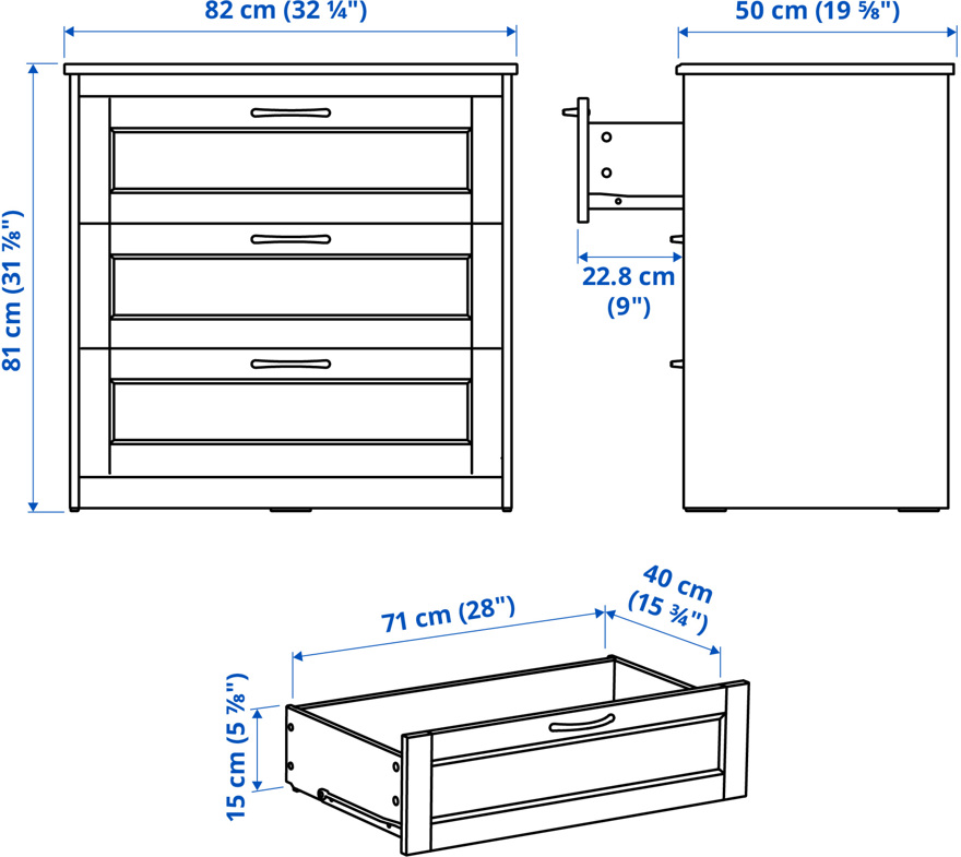 SONGESAND Measurement Illustration