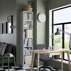 BILLY - Bookcase, white, 40x28x202 cm