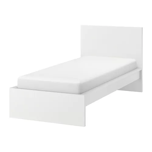 MALM rangka tempat tidur, tinggi