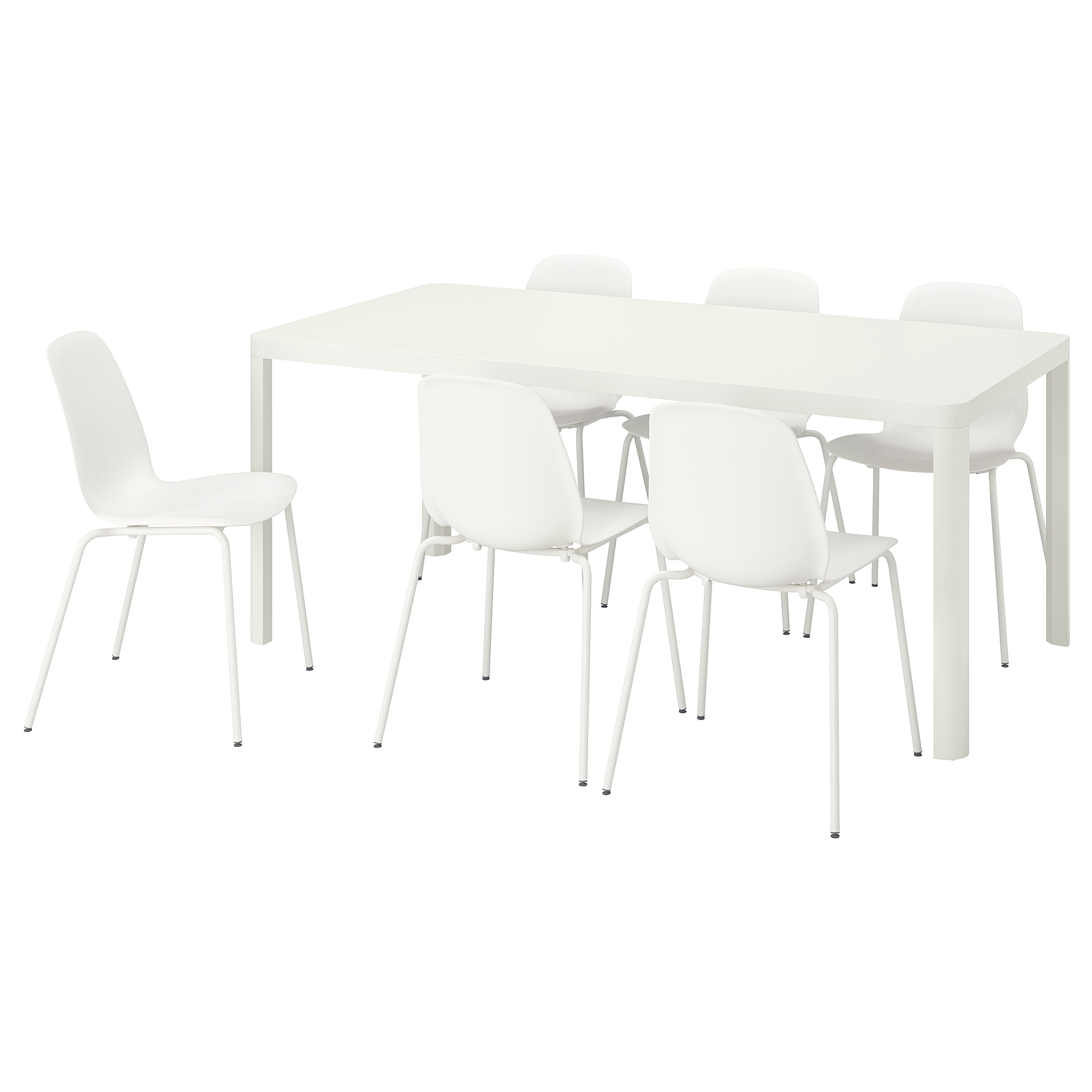 LEIFARNE/TINGBY table and 6 chairs, white/white, 180 cm IKEA Indonesia