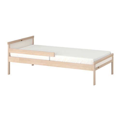 SNIGLAR bed frame with slatted bed base, beech, 70x160 cm IKEA Indonesia