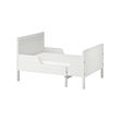 SUNDVIK - Ext bed frame with slatted bed base, white, 80x200 cm