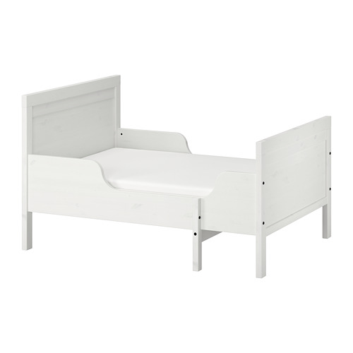 SUNDVIK ext bed frame with slatted bed base, white, 80x200 cm IKEA Indonesia