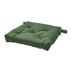 MALINDA - Chair cushion, green, 40/35x38x7 cm