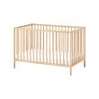 SNIGLAR - Ranjang bayi, kayu birch, 60x120 cm