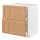 METOD/MAXIMERA - kbnt dsr u kompor/2 pintu dpn/2lc, putih/Vedhamn kayu oak, 80x60x80 cm | IKEA Indonesia - PE839354_S1