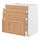 METOD/MAXIMERA - kbnt dsr u kmpr/4 pntu dpn/3 lci, putih/Vedhamn kayu oak, 80x60x80 cm | IKEA Indonesia - PE839342_S1