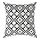 GINSTSÄCKMAL - cushion cover, black/white, 50x50 cm | IKEA Indonesia - PE948167_S1