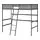 TUFFING - rangka tempat tidur tinggi, abu-abu tua, 90x200 cm | IKEA Indonesia - PE698663_S1