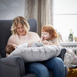 LEN - Nursing pillow, grey, 60x50x18 cm
