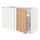 METOD - kab dsr sudut+pelengkap pull-out, putih/Vedhamn kayu oak, 128x68x80 cm | IKEA Indonesia - PE839397_S1