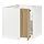 METOD - corner base cabinet with carousel, white/Vedhamn oak, 88x88x80 cm | IKEA Indonesia - PE839393_S1