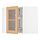 METOD - kab dinding sdut dg karosel/pt kaca, putih/Vedhamn kayu oak, 68x37x60 cm | IKEA Indonesia - PE839390_S1
