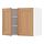 METOD - kabinet dinding dg rak/2 pintu, putih/Vedhamn kayu oak, 80x37x60 cm | IKEA Indonesia - PE839419_S1