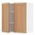METOD - wall cabinet with shelves/2 doors, white/Vedhamn oak, 80x37x80 cm | IKEA Indonesia - PE839456_S1