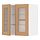 METOD - wall cabinet w shelves/2 glass drs, white/Vedhamn oak, 60x37x60 cm | IKEA Indonesia - PE839425_S1