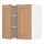 METOD - wall cabinet with shelves/2 doors, white/Vedhamn oak, 60x37x60 cm | IKEA Indonesia - PE839428_S1