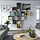 EKET - wall-mounted cabinet combination, multicolour/dark grey, 175x35x210 cm | IKEA Indonesia - PE918258_S1