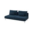 SÖDERHAMN - cover for 3-seat sofa-bed section, Kelinge dark blue | IKEA Indonesia - E1017272_S2