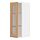 METOD - kabinet dinding dgn rak/pintu kaca, putih/Vedhamn kayu oak, 30x37x80 cm | IKEA Indonesia - PE839434_S1