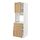 METOD/MAXIMERA - kab tinggi u oven dg pintu/3 laci, putih/Vedhamn kayu oak, 60x60x200 cm | IKEA Indonesia - PE839535_S1