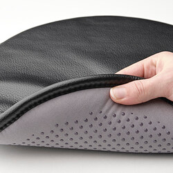 PÄRLETERNELL - Chair pad, Grann black, 35 cm