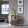 EKET - cabinet combination with legs, dark grey pale yellow/metal, 35x35x80 cm | IKEA Indonesia - PE918334_S1