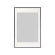 LOMVIKEN - Frame, black, 61x91 cm