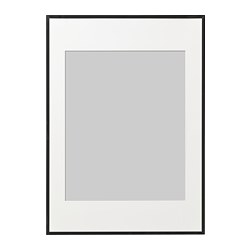 LOMVIKEN - Bingkai, hitam, 50x70 cm