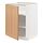 METOD - kabinet dasar dengan rak, putih/Vedhamn kayu oak, 60x60x80 cm | IKEA Indonesia - PE839556_S1