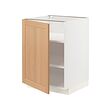 METOD - Kabinet dasar dengan rak, putih/Vedhamn kayu oak, 60x60x80 cm