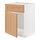 METOD - base cabinet f sink w door/front, white/Vedhamn oak, 60x60x80 cm | IKEA Indonesia - PE839545_S1