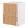 METOD/MAXIMERA - base cab f sink+2 fronts/2 drawers, white/Vedhamn oak, 60x60x80 cm | IKEA Indonesia - PE839600_S1