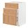 METOD/MAXIMERA - base cab f sink+3 fronts/2 drawers, white/Vedhamn oak, 60x60x80 cm | IKEA Indonesia - PE839583_S1