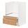 METOD/MAXIMERA - base cabinet f combi micro/drawers, white/Vedhamn oak, 60x60x80 cm | IKEA Indonesia - PE839610_S1