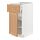 METOD/MAXIMERA - base cabinet with drawer/door, white/Vedhamn oak, 40x60x80 cm | IKEA Indonesia - PE839602_S1