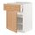 METOD/MAXIMERA - kabinet dasar dengan laci/pintu, putih/Vedhamn kayu oak, 60x60x80 cm | IKEA Indonesia - PE839612_S1