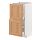 METOD/MAXIMERA - kabinet dasar dengan 2 laci, putih/Vedhamn kayu oak, 40x37x80 cm | IKEA Indonesia - PE839618_S1