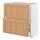 METOD/MAXIMERA - base cabinet with 2 drawers, white/Vedhamn oak, 80x37x80 cm | IKEA Indonesia - PE839621_S1