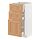 METOD/MAXIMERA - base cabinet with 3 drawers, white/Vedhamn oak, 40x37x80 cm | IKEA Indonesia - PE839606_S1