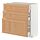 METOD/MAXIMERA - base cabinet with 3 drawers, white/Vedhamn oak, 80x37x80 cm | IKEA Indonesia - PE839626_S1