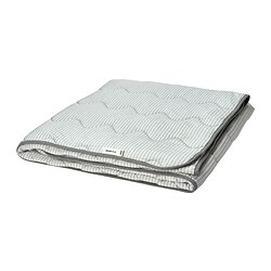BRANDLILJA - Duvet, sejuk, abu-abu/garis-garis, 240x220 cm