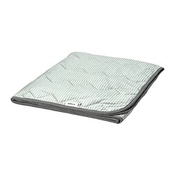 BRANDLILJA - Duvet, sejuk, abu-abu/garis-garis, 150x200 cm