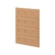 METOD - 4 fronts for dishwasher, Vedhamn oak, 60 cm