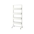 MITTZON - Frame w castors/container/cable box, white, 85x205 cm