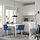 KRYLBO/EKEDALEN - table and 2 chairs, white/Tonerud blue, 80/120 cm | IKEA Indonesia - PE948265_S1