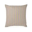 KORALLBUSKE - Sarung bantal kursi, krem putih/pola garis-garis, 50x50 cm